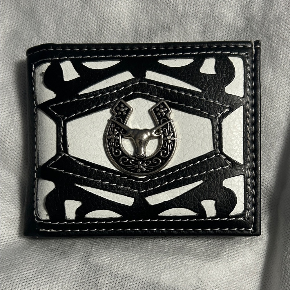 Tems Collection horseshoe design wallet handcrafted western BI-FOLD New
